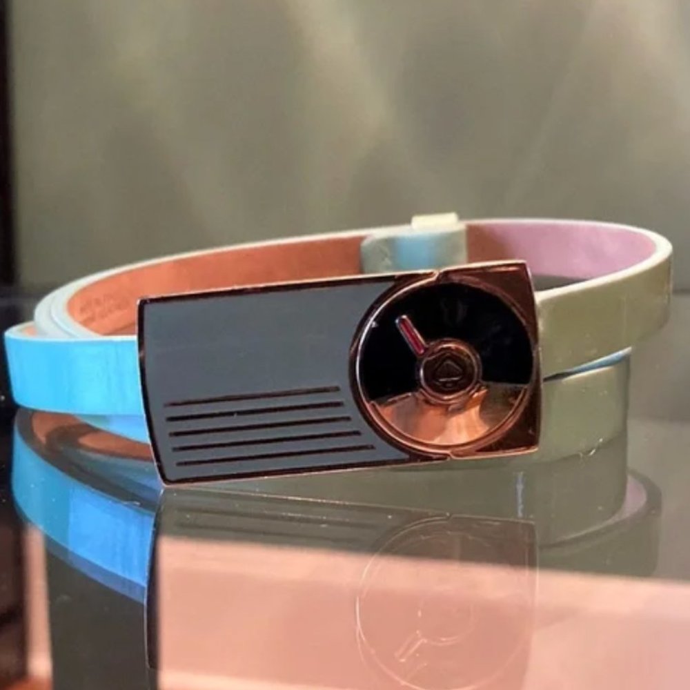 kate spade samira retro radio leather belt mint green *PLEASE READ*